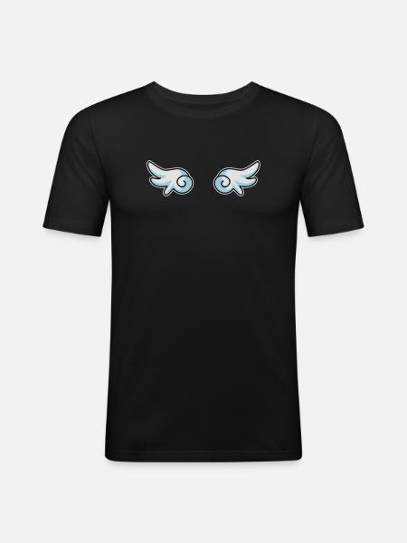 Angel wings - Men's Slim Fit T-Shirt - black