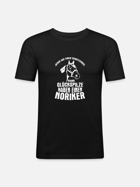 Pferd Pferde - Männer Slim Fit T-Shirt - Schwarz