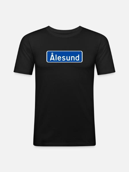 Alesund - Men's Slim Fit T-Shirt - black