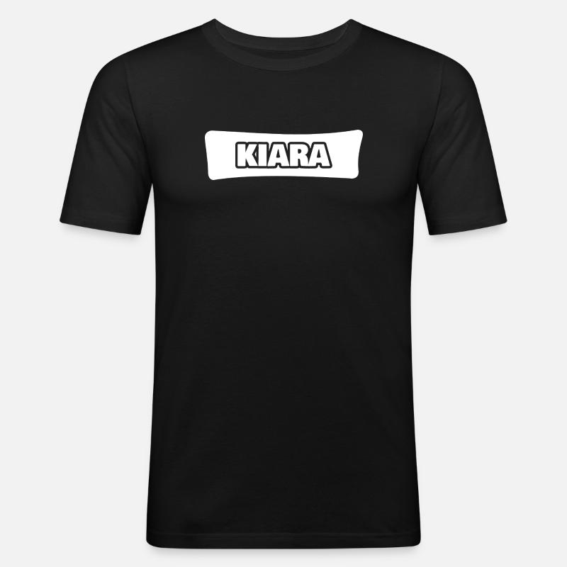 Kiara as a name - Men's Slim Fit T-Shirt - black
