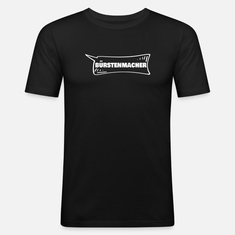 Azubi Buerstenmach - Männer Slim Fit T-Shirt - Schwarz