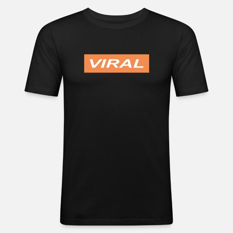 Viral - Herre Slim Fit T-Shirt - sort