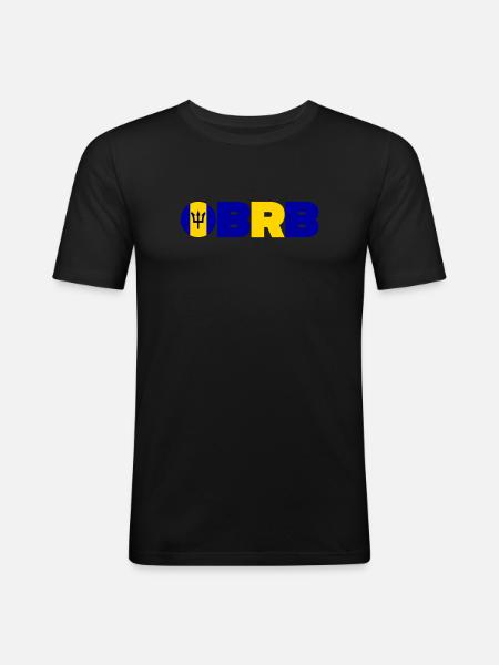 Barbados - Men's Slim Fit T-Shirt - black