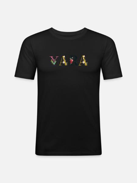 Yara - Men's Slim Fit T-Shirt - black