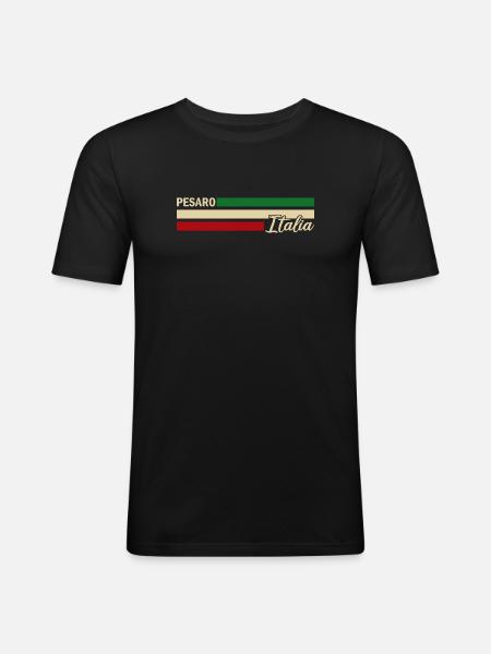 Italia - Pesaro - Italien - Italy - Men's Slim Fit T-Shirt - black