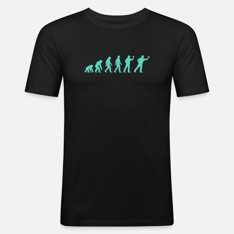Advanced evolutionary silhouette - Men's Slim Fit T-Shirt - black