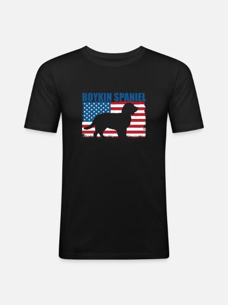 Boykin Spaniel - Men's Slim Fit T-Shirt - black