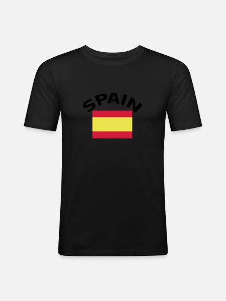 Spain - Men's Slim Fit T-Shirt - black