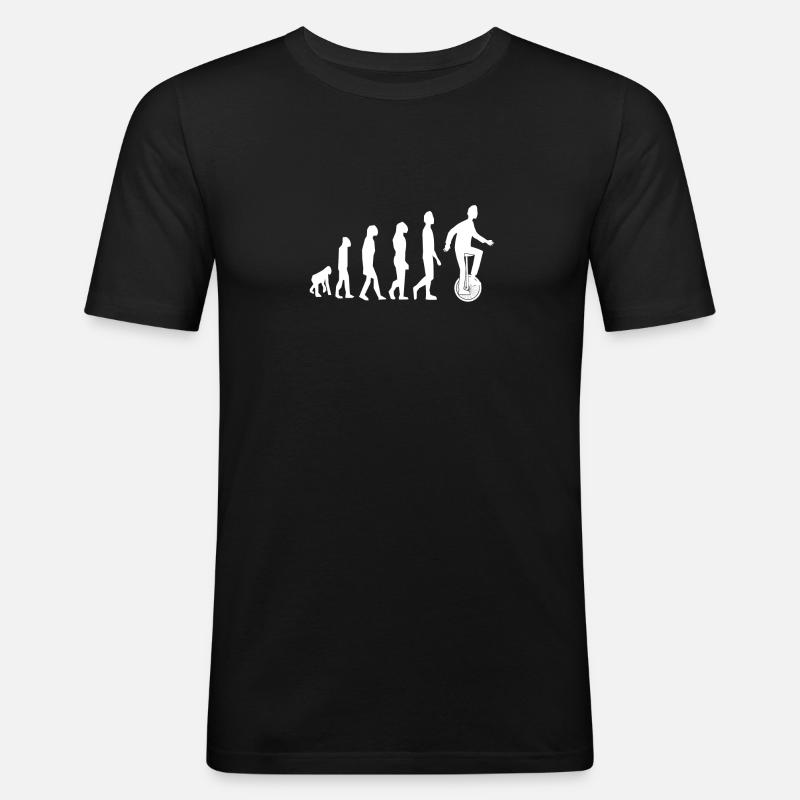 Unicycle Unicycle Evolution - Men's Slim Fit T-Shirt - black