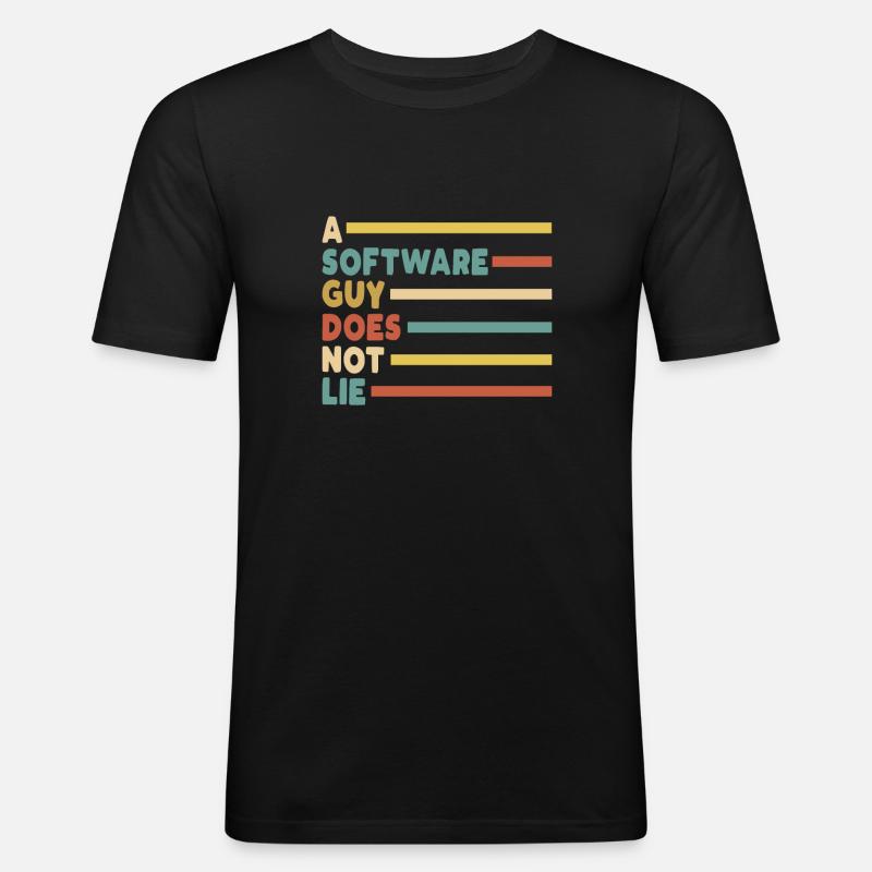 Programmer Coder Software Developer - Men's Slim Fit T-Shirt - black