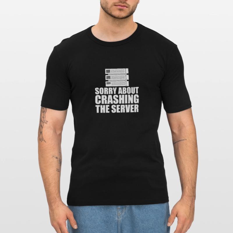 Programmeur Coder Développeur de logiciels T-shirt près du corps Homme