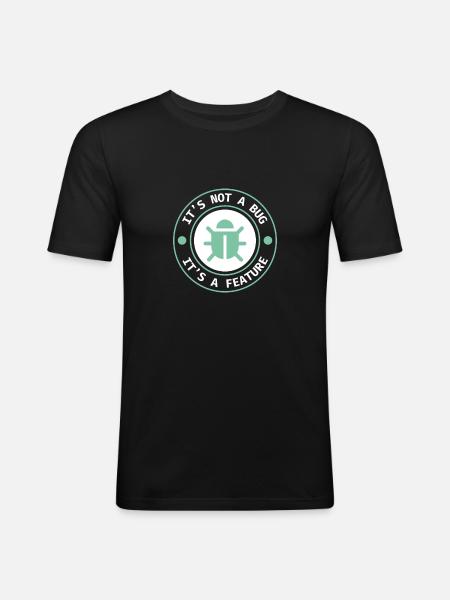 Programmer Coder Software Developer - Men's Slim Fit T-Shirt - black