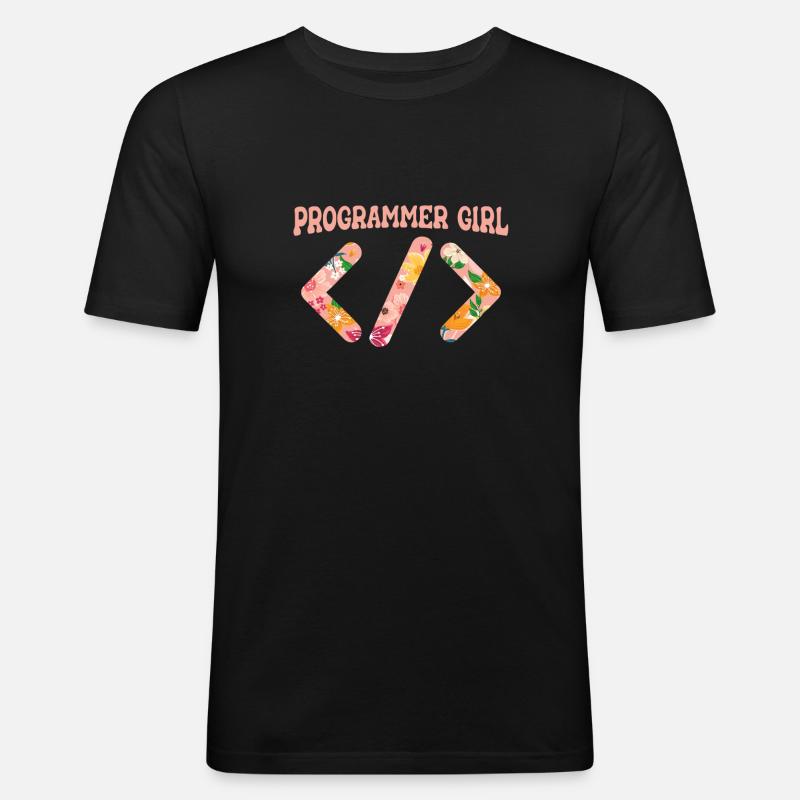Programmer Coder Software Developer - Men's Slim Fit T-Shirt - black