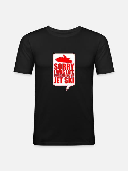 Jetski Jet Ski Snowmobile - Men's Slim Fit T-Shirt - black