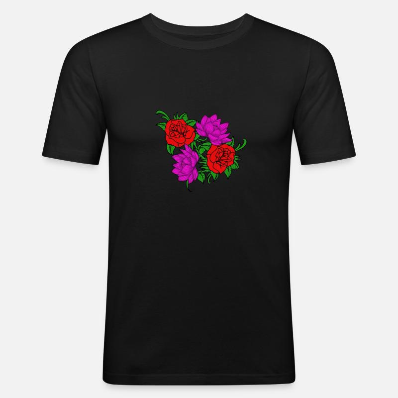 Saint-Valentin Saint-Valentin - T-shirt près du corps Homme - noir