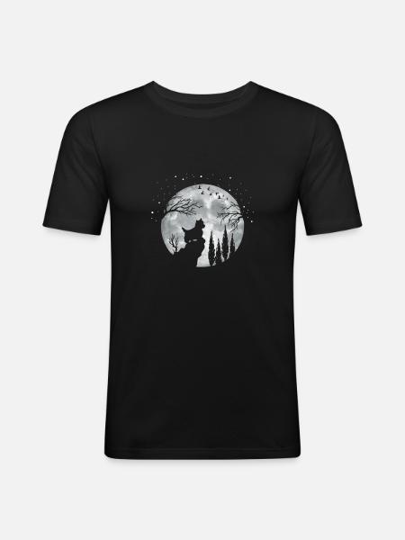 Yorkshire Terrier Dog - Men's Slim Fit T-Shirt - black