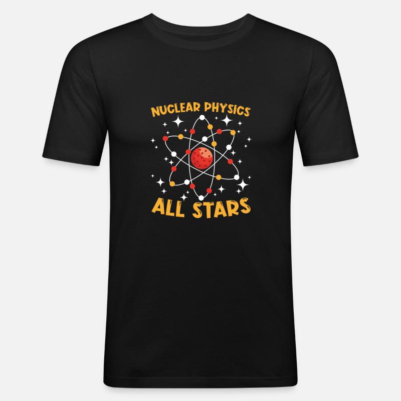 Physik Physiker - Männer Slim Fit T-Shirt - Schwarz