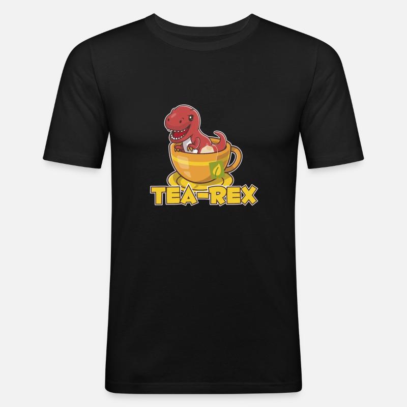 T-Rex Tee Rex Thé Rex - T-shirt près du corps Homme - noir