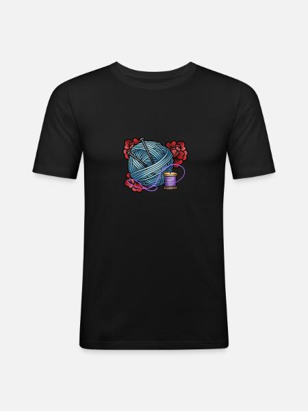 Knit - Men's Slim Fit T-Shirt - black