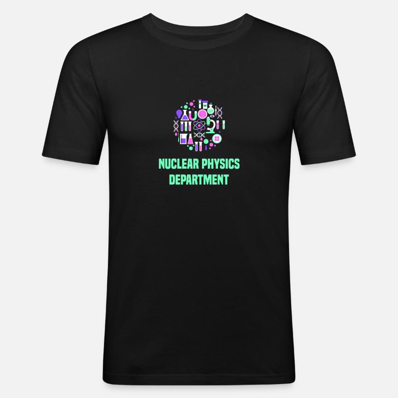 Physik Physiker - Männer Slim Fit T-Shirt - Schwarz