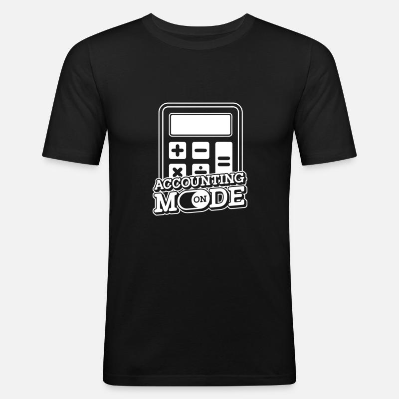 Comptabilité Comptable Impôts - T-shirt près du corps Homme - noir