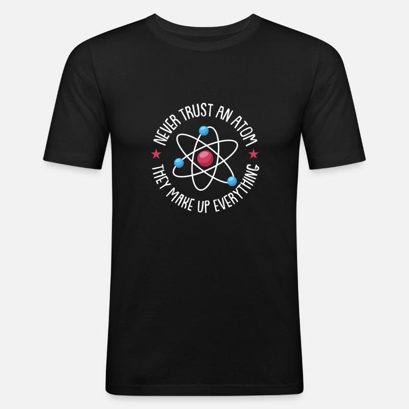 Physik Physiker - Männer Slim Fit T-Shirt - Schwarz
