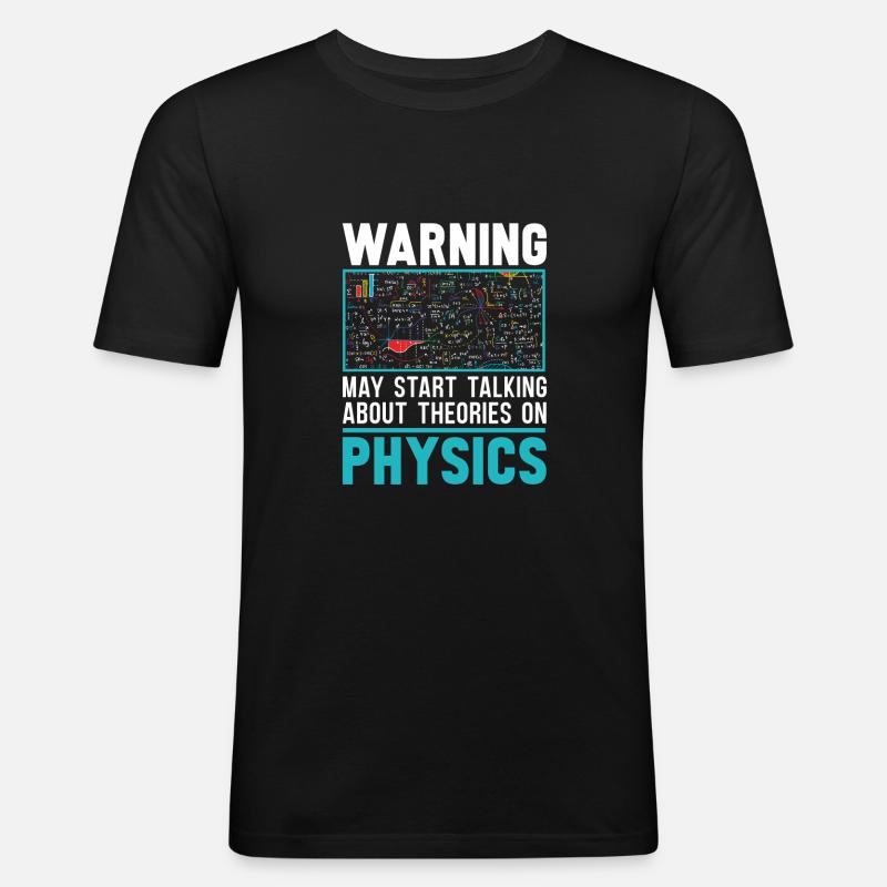 Physik Physiker - Männer Slim Fit T-Shirt - Schwarz