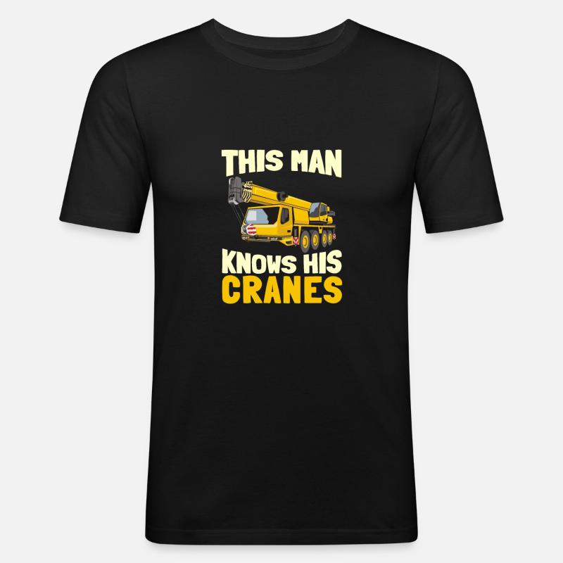 Krankonstruktion kran kran operatør kran operatør - Herre Slim Fit T-Shirt - sort