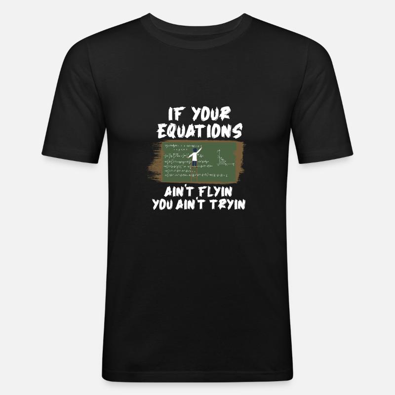 Math Mathematics - Men's Slim Fit T-Shirt - black