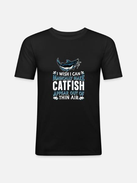 Silure - T-shirt près du corps Homme - noir
