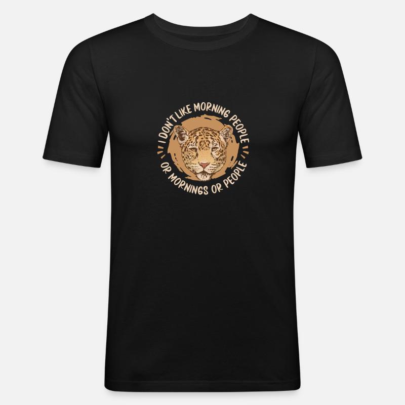 Gepard - Männer Slim Fit T-Shirt - Schwarz