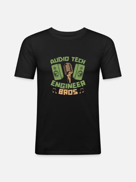 Tontechniker Sound Audio Engineer - Men's Slim Fit T-Shirt - black