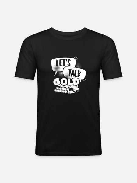Mines d’or - T-shirt près du corps Homme - noir