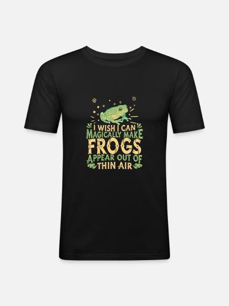 Frog Frogs Amphibian - Men's Slim Fit T-Shirt - black