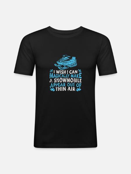 Snowmobile - Men's Slim Fit T-Shirt - black