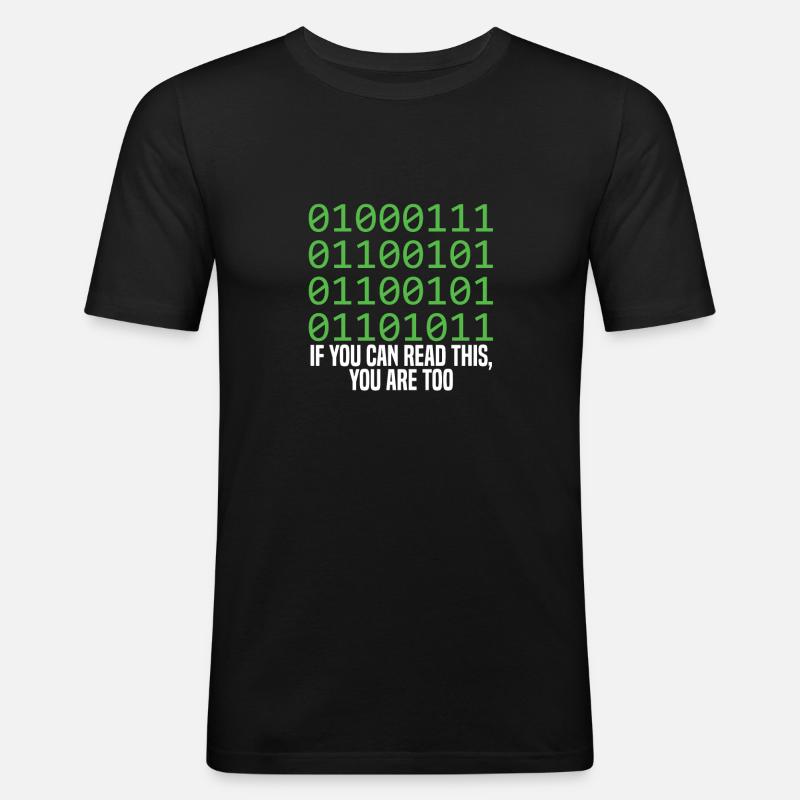 Programmer Coder Software Developer - Men's Slim Fit T-Shirt - black