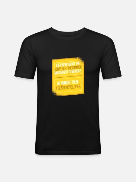 Programmer Coder Software Developer - Men's Slim Fit T-Shirt - black