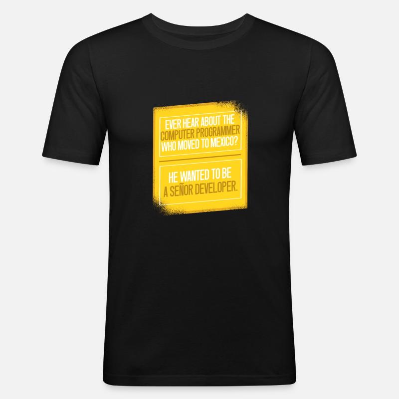 Programmer Coder Software Developer - Men's Slim Fit T-Shirt - black