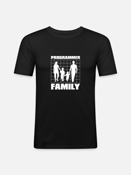 Programmierer Coder Software Entwickler - Männer Slim Fit T-Shirt - Schwarz