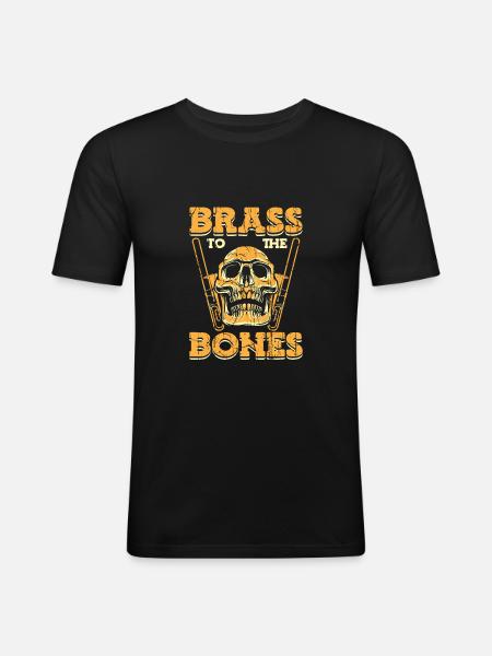 Trombone - Men's Slim Fit T-Shirt - black