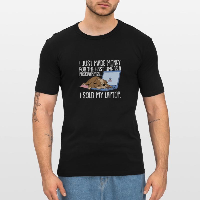 Programmeur Coder Développeur de logiciels T-shirt près du corps Homme