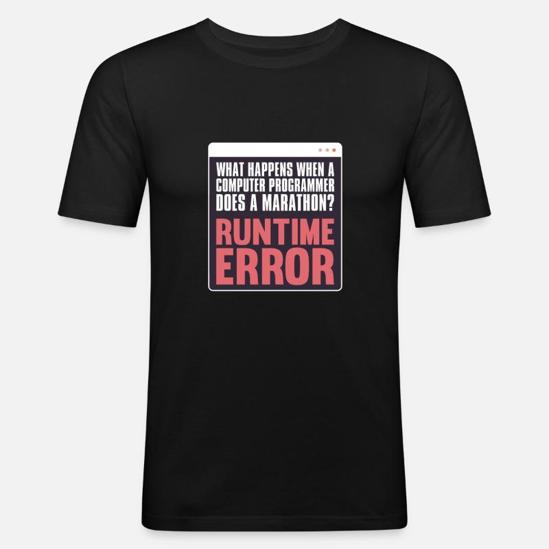 Programmer Coder Software Developer - Men's Slim Fit T-Shirt - black