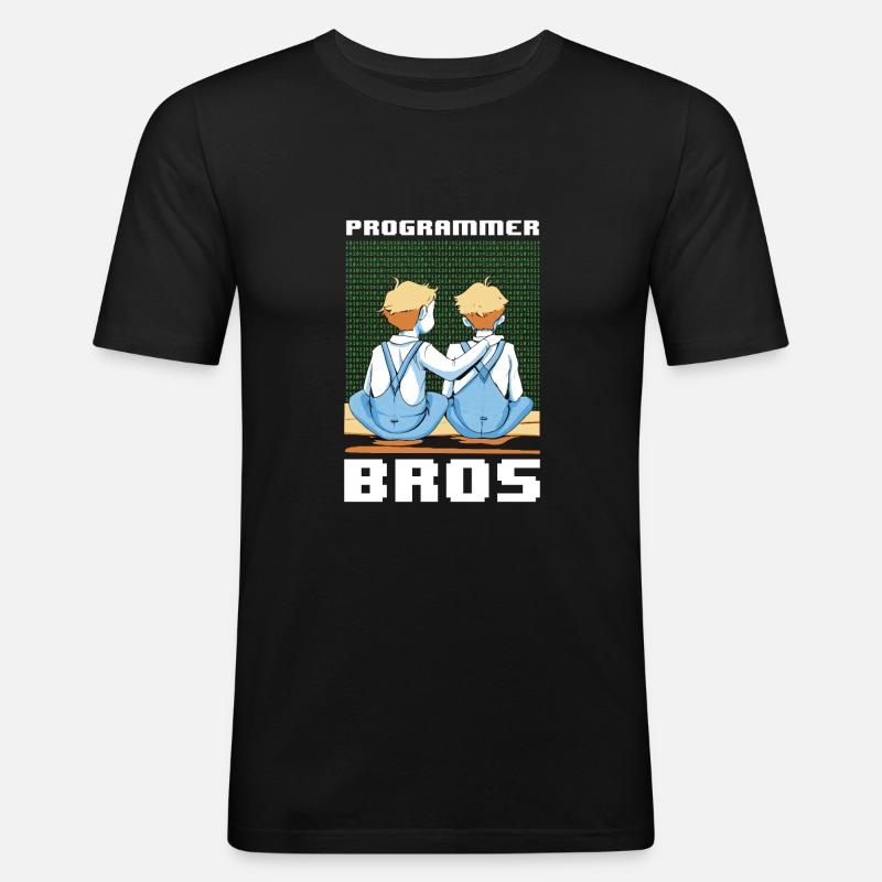 Programmer Coder Software Developer - Men's Slim Fit T-Shirt - black