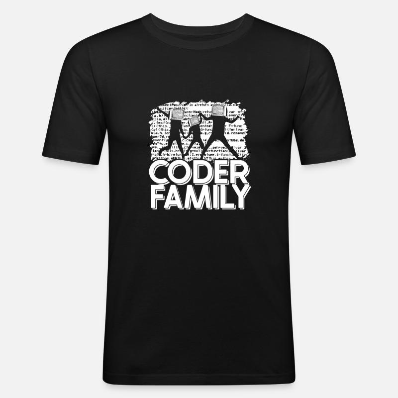 Programmer Coder Software Developer - Men's Slim Fit T-Shirt - black