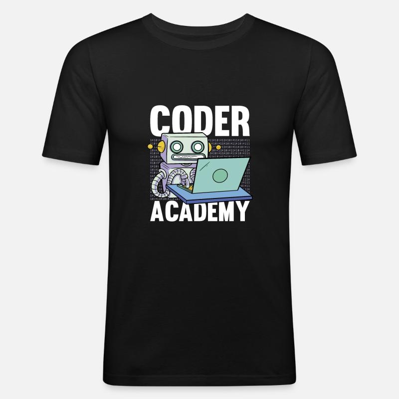 Programmer Coder Software Developer - Men's Slim Fit T-Shirt - black