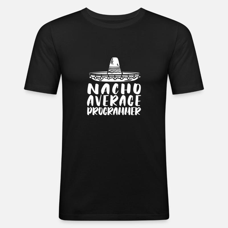 Programmeur Coder Développeur de logiciels - T-shirt près du corps Homme - noir