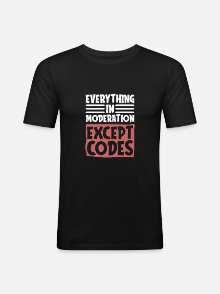 Programmierer Coder Software Entwickler - Männer Slim Fit T-Shirt - Schwarz