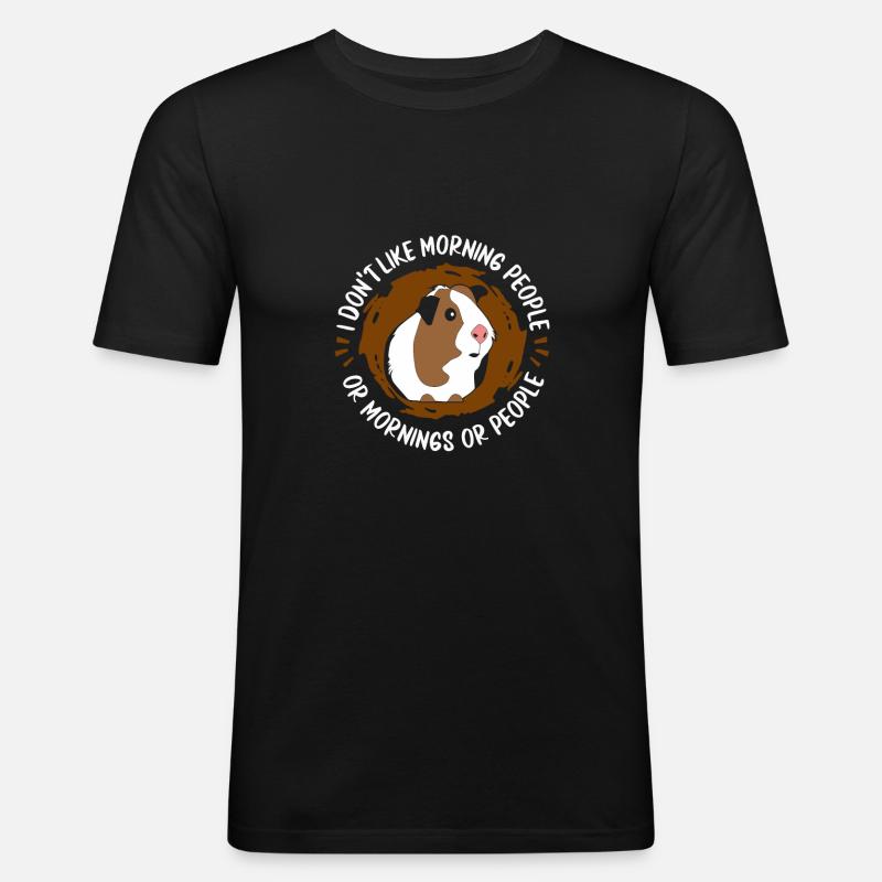 Cochon d’Inde Cochon d’Inde - T-shirt près du corps Homme - noir