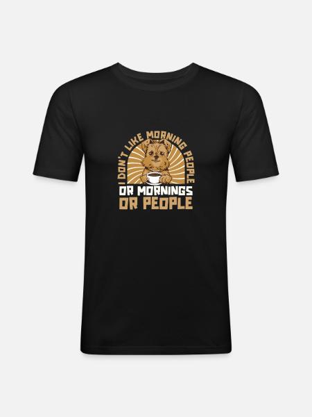 Brussels Griffon Dog - Men's Slim Fit T-Shirt - black