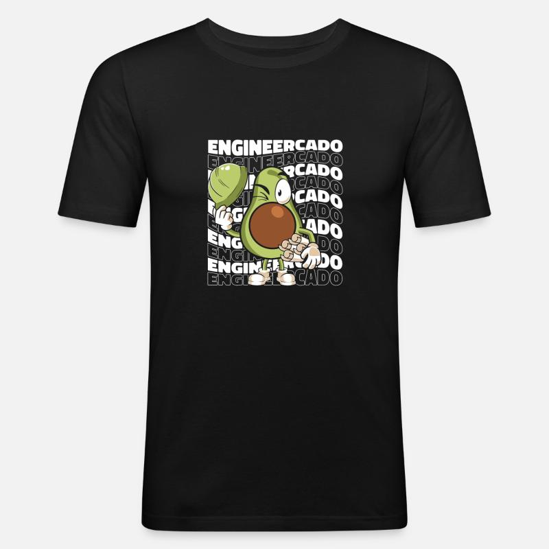 Engineer Master Technician Diploma - Men's Slim Fit T-Shirt - black
